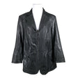 Unisex Samoon - Leather jacket, size 54 - Black ()