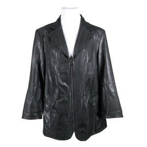 Unisex Samoon - Leather jacket, size 54 - Black (1)