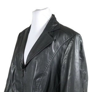 Unisex Samoon - Leather jacket, size 54 - Black (2)