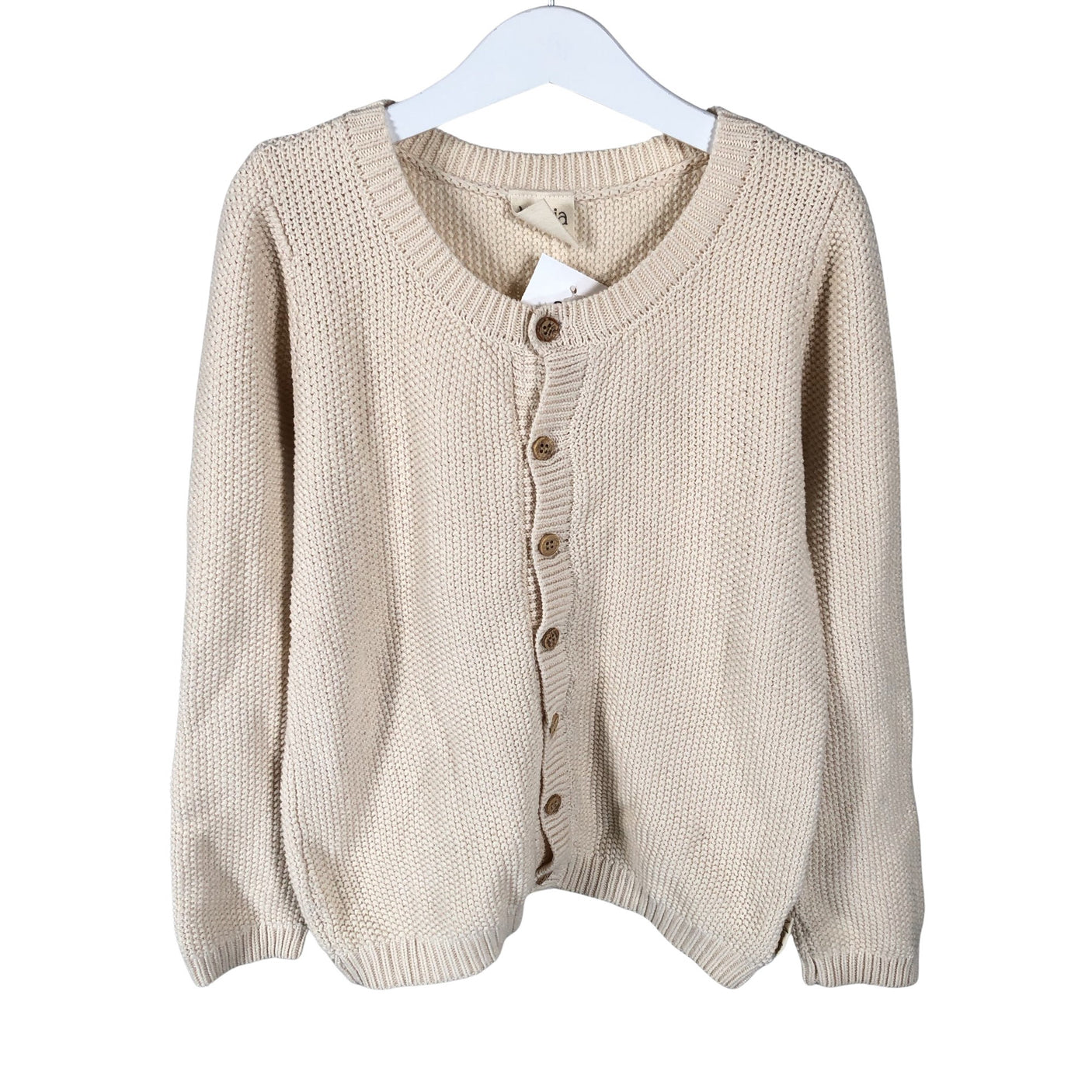 Unisex Ma-ia Family - Cardigan, size 116 - 122 - Beige (1)