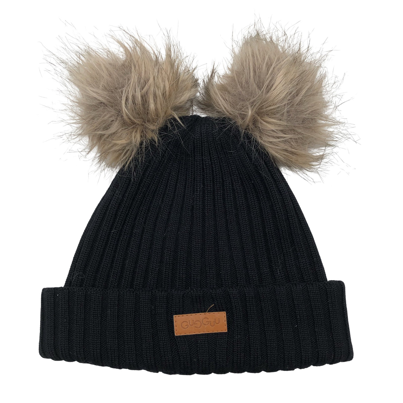 Unisex Gugguu - Winter beanie, size 54 - 56 cm - Black (1)