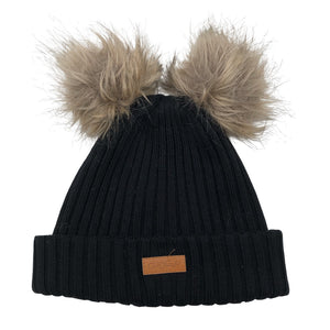 Unisex Gugguu - Winter beanie, size 54 - 56 cm - Black (1)