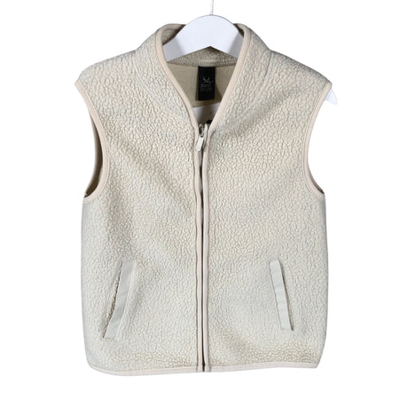 Unisex Soc - Fleece vest, size 122 - 128 - Natural white ()