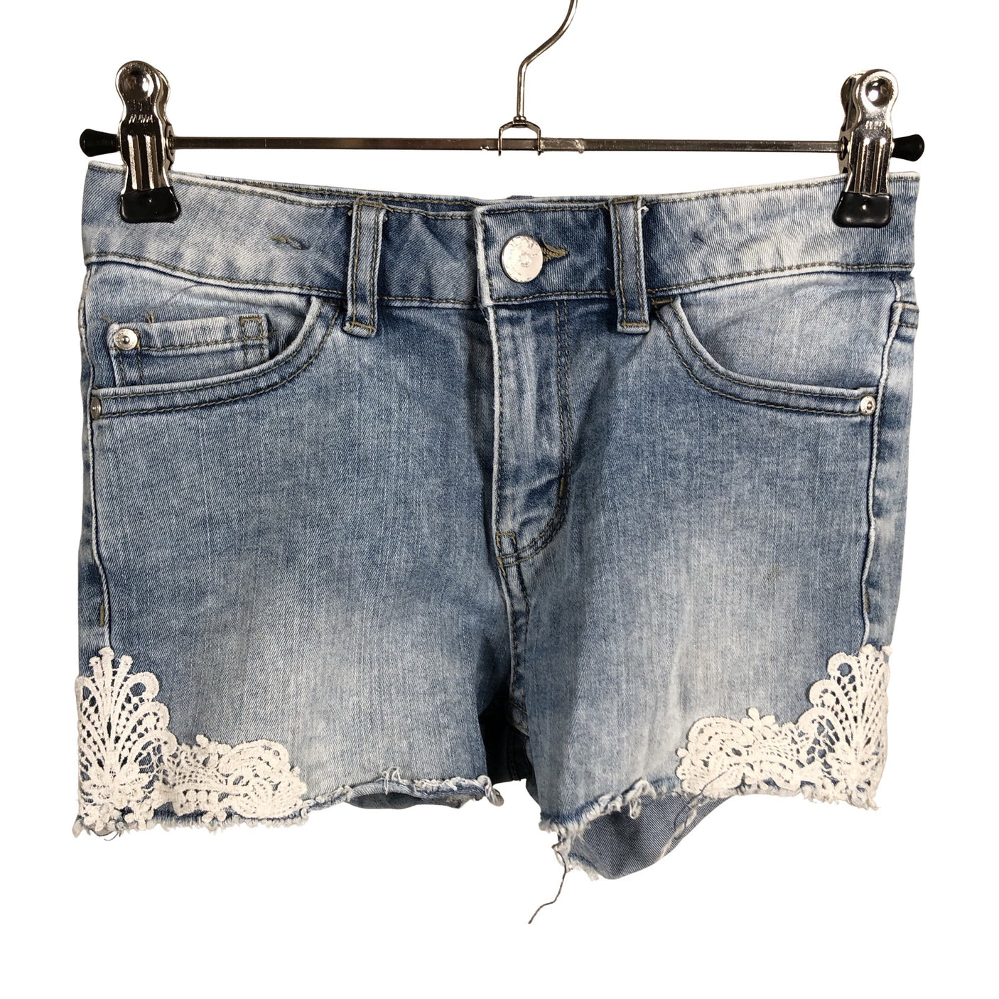 Unisex Lindex - Denim shorts, size 128 - 134 - Light blue (1)