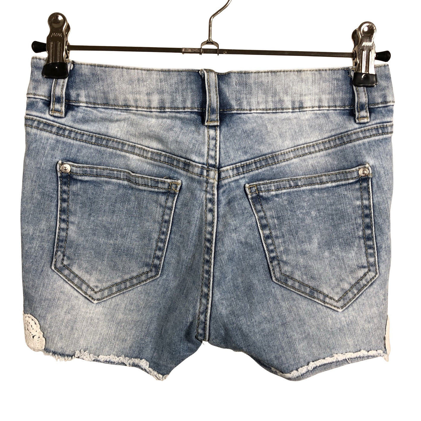 Unisex Lindex - Denim shorts, size 128 - 134 - Light blue (2)