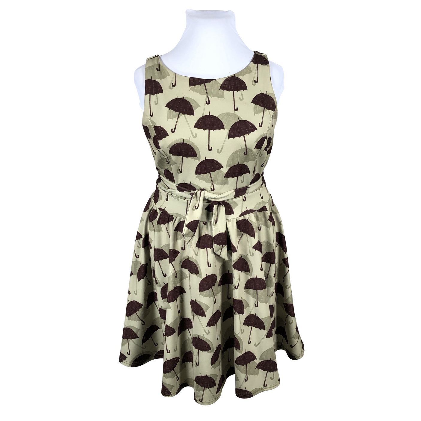 Unisex Lady Vintage - Tricot dress, size 42 - Green (1)