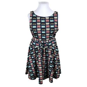 Unisex Lady Vintage - Tricot dress, size 44 - Blue (1)