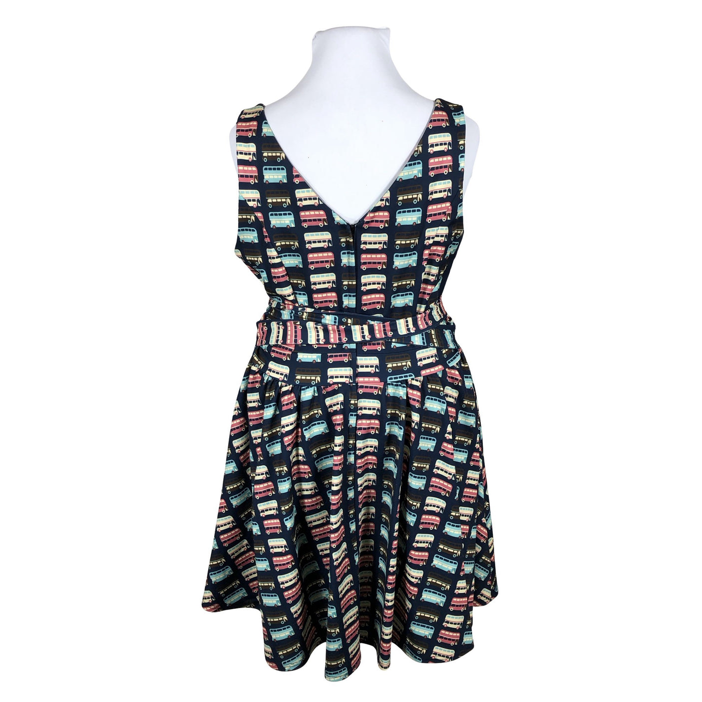 Unisex Lady Vintage - Tricot dress, size 44 - Blue (2)