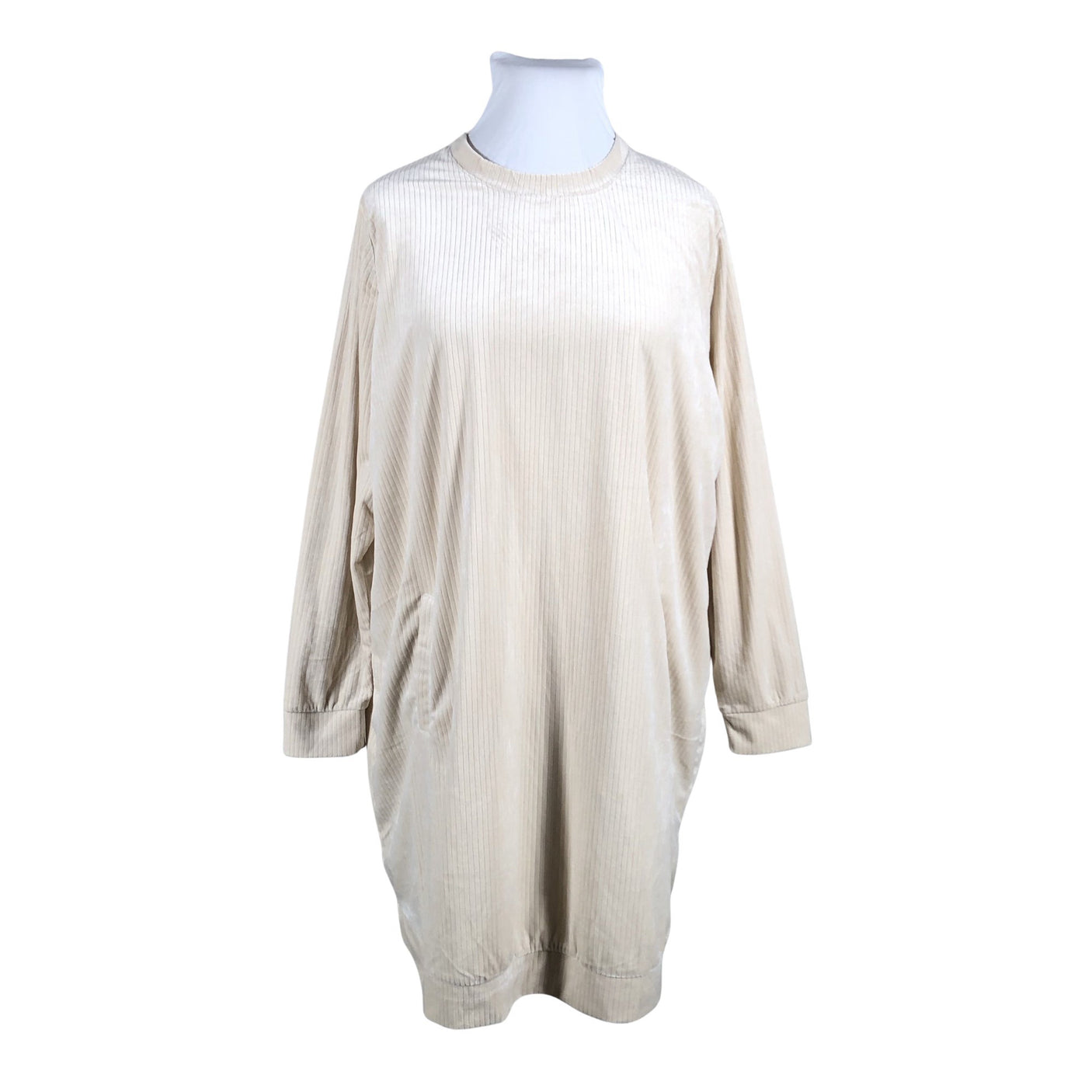 Unisex Ulla Popken - Sweatshirt tunic, size 50 - Beige (1)