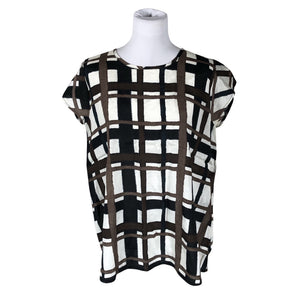 Unisex The Masai - Short-sleeved blouse, size 38 - Brown (1)