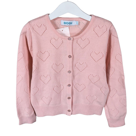 Unisex Bogi - Cardigan, size 116 - 122 - Light pink ()