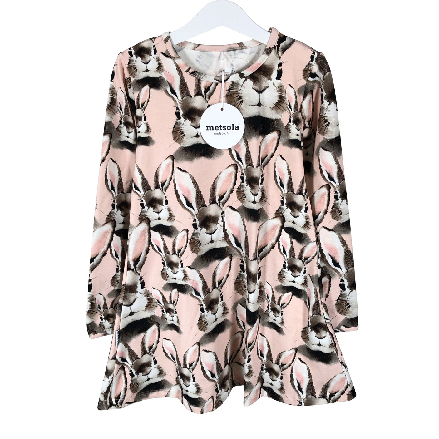 Unisex Metsola - Tricot dress, size 122 - 128 - Light pink (1)