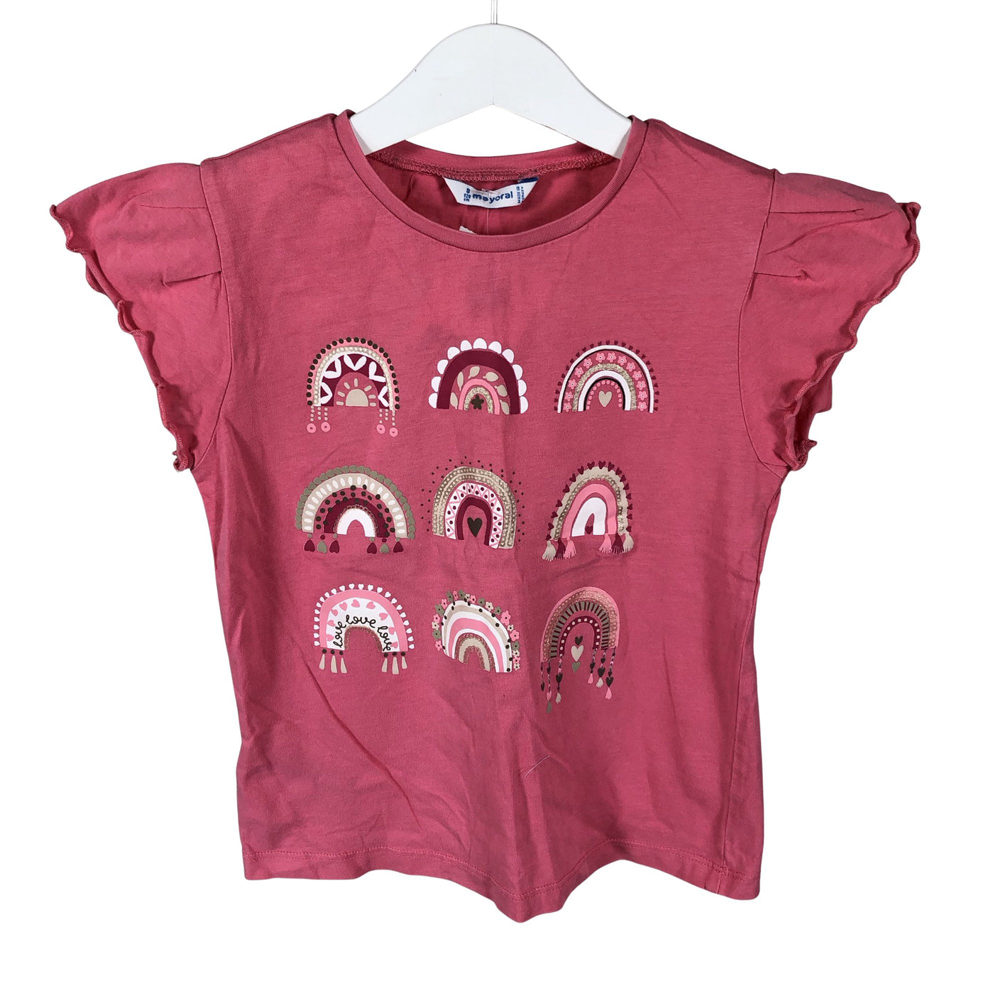 Unisex Mayoral - T-shirt, size 122 - 128 - Light pink (1)