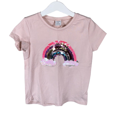 Unisex Lindex - T-shirt, size 116 - 122 - Light pink ()