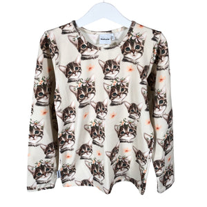 Unisex Metsola - Tricot shirt, size 122 - 128 - Beige (1)