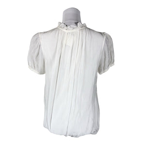 Unisex Mosaic - Short-sleeved blouse, size 38 - White (2)