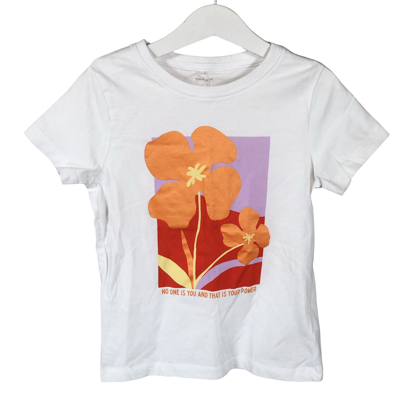 Unisex Name It - T-shirt, size 122 - 128 - White (1)
