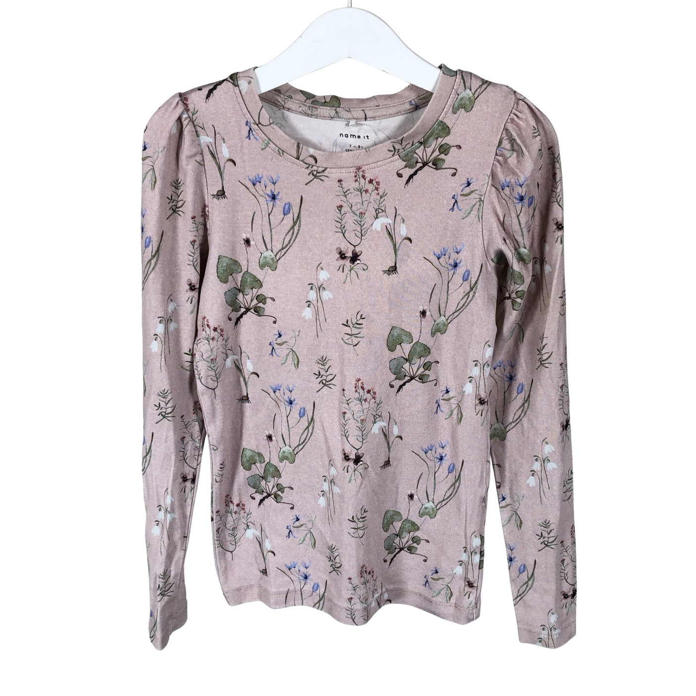 Unisex Name It - Tricot shirt, size 122 - 128 - Light pink (1)