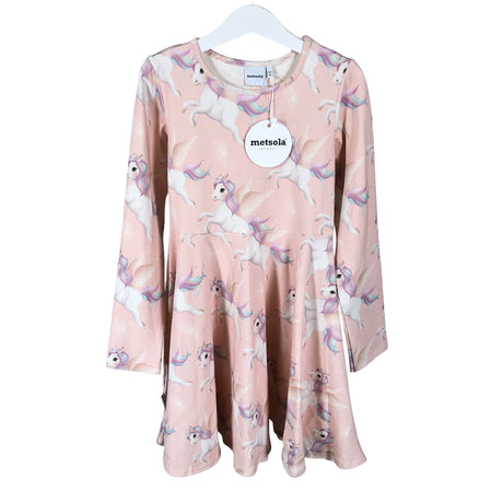 Unisex Metsola - Tricot dress, size 134 - 140 - Light pink ()