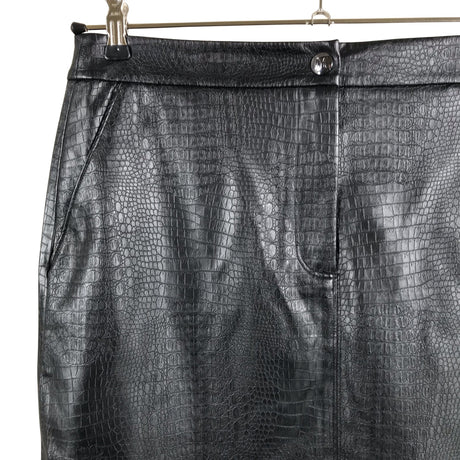 Unisex MaxMara - Leather skirt, size 40 - Black (2)