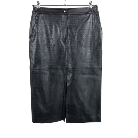 Unisex MaxMara - Leather skirt, size 40 - Black ()