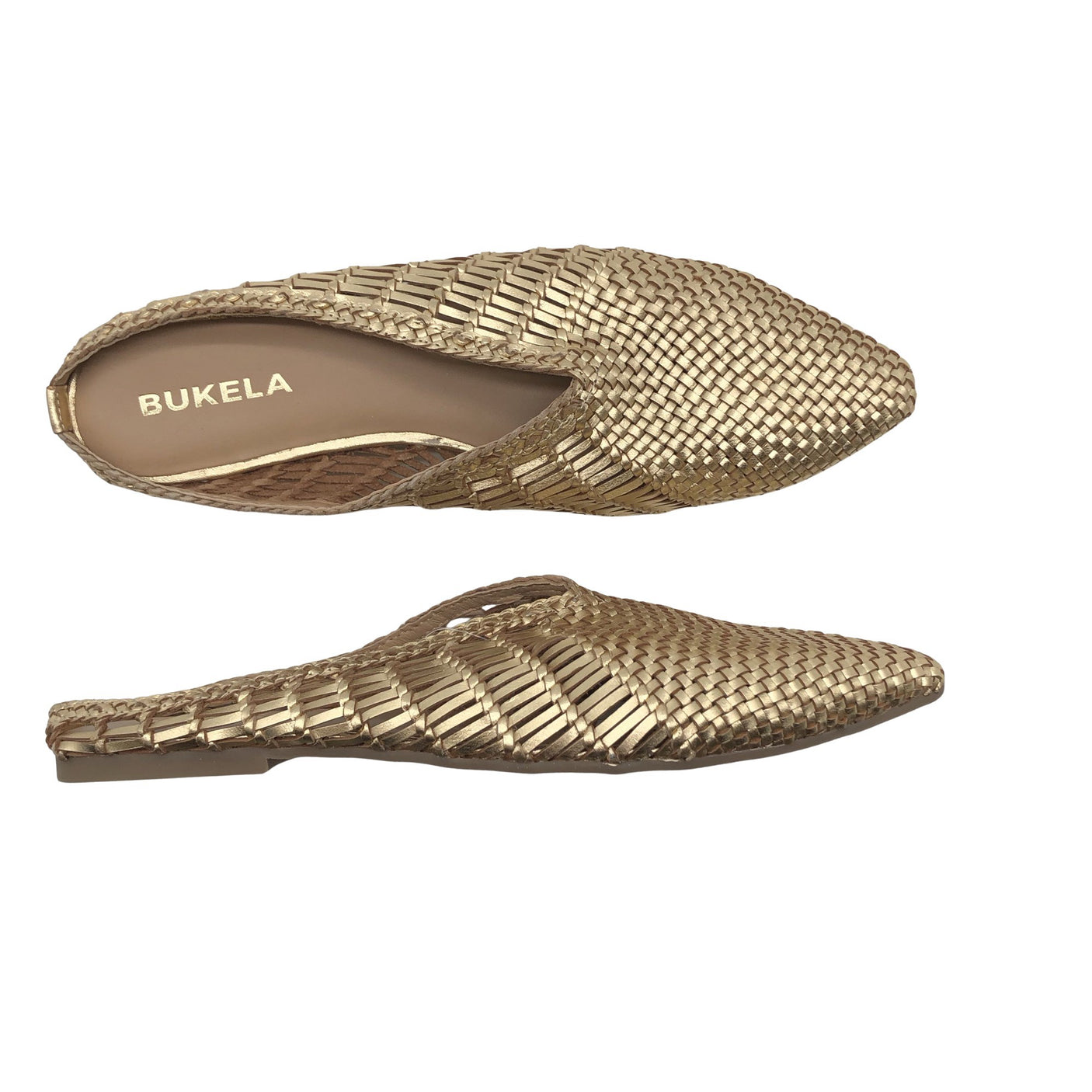Unisex Bukela - Loafers, size 40 - Gold (1)