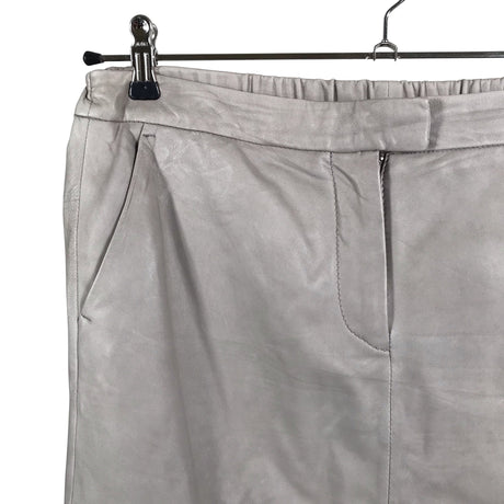 Unisex Second Female - Leather skirt, size 40 - Beige (2)