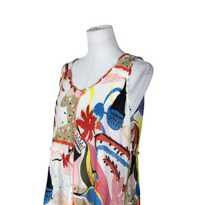 Unisex Marc Cain - Schiffon dress, size 38 - White (2)