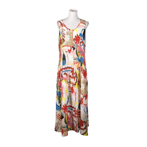 Unisex Marc Cain - Schiffon dress, size 38 - White (1)