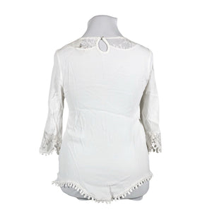 Unisex Cream - Blouse, size 42 - White (2)