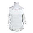 Unisex Cream - Blouse, size 42 - White ()
