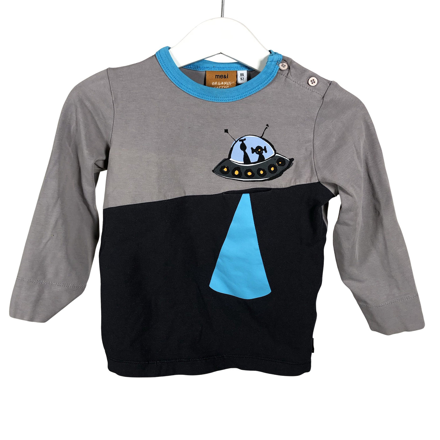 Unisex me&i - Tricot shirt, size 86 - 92 - Gray (1)