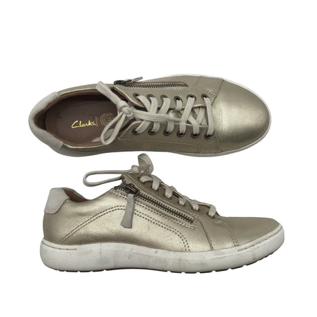 Unisex Clarks - Casual sneakers, size 37 - Gold ()