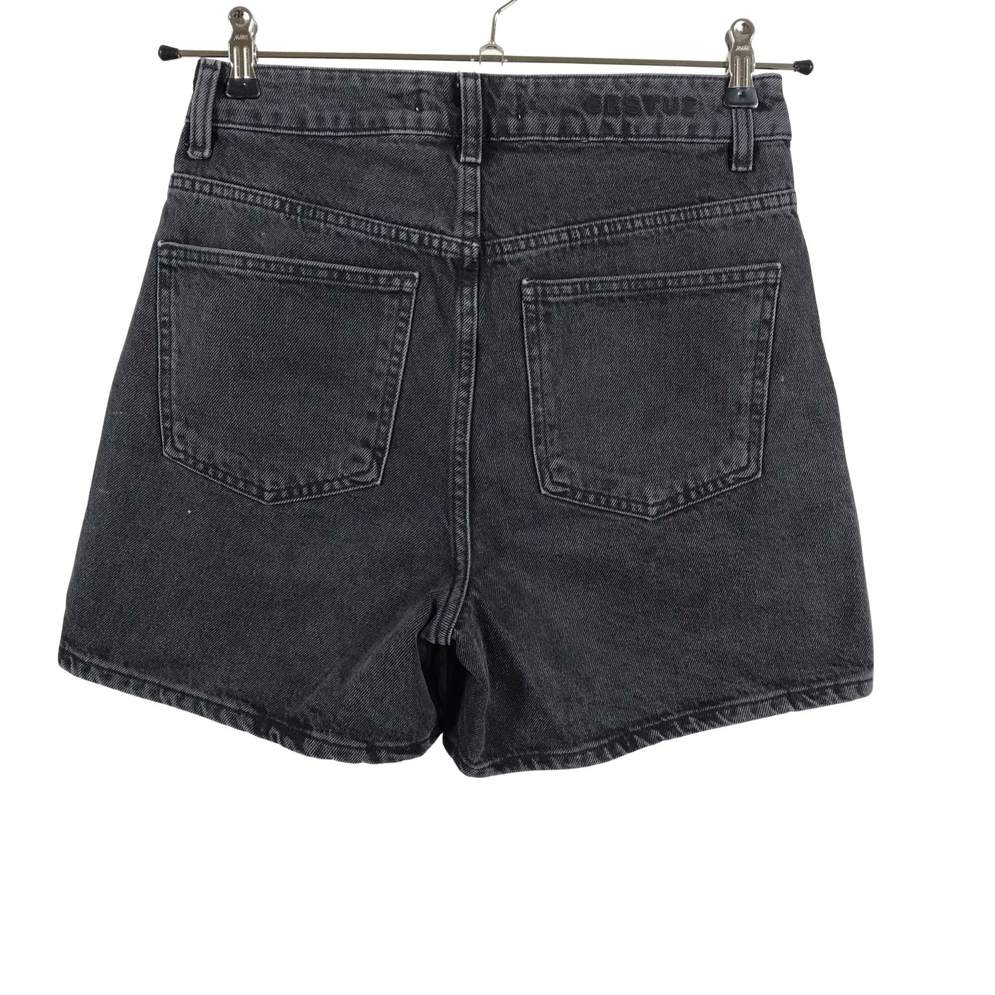 Unisex Gestuz - Denim shorts, size W28 - Black (2)