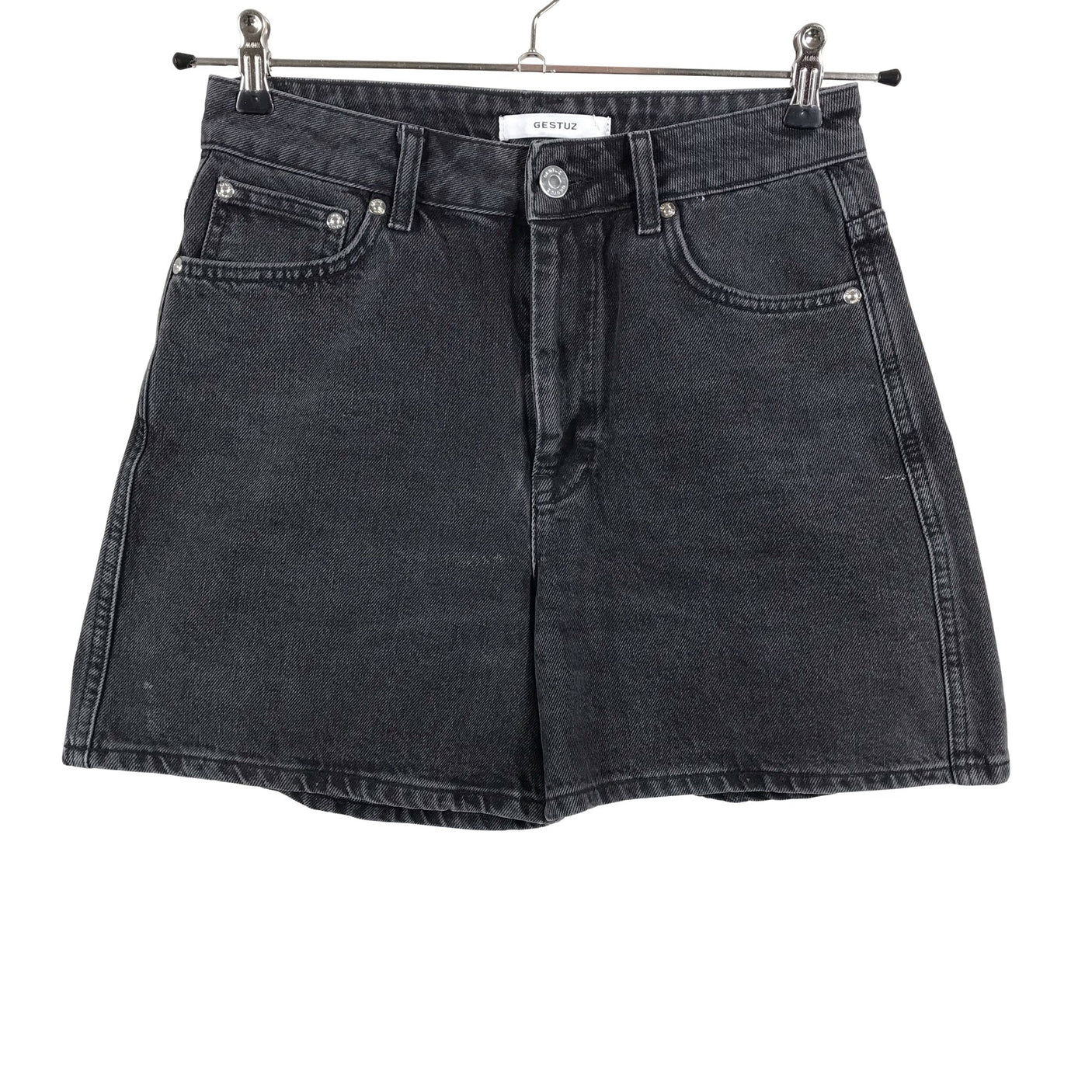 Unisex Gestuz - Denim shorts, size W28 - Black (1)