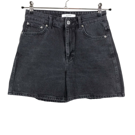 Unisex Gestuz - Denim shorts, size W28 - Black ()