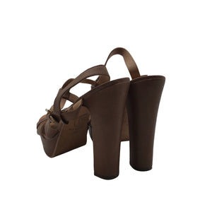 Unisex Ash - Heeled sandals, size 39 - Brown (2)