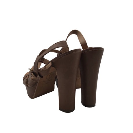 Unisex Ash - Heeled sandals, size 39 - Brown (2)