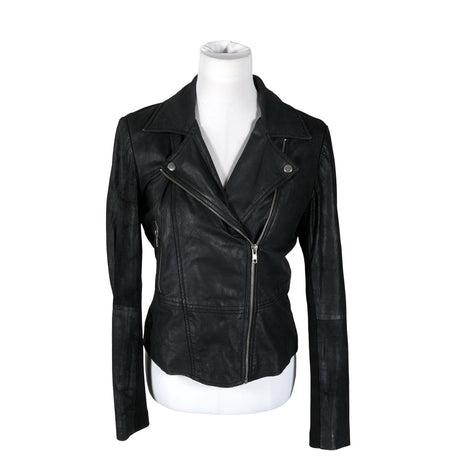 Unisex Y.A.S - Leather jacket, size 38 - Black ()