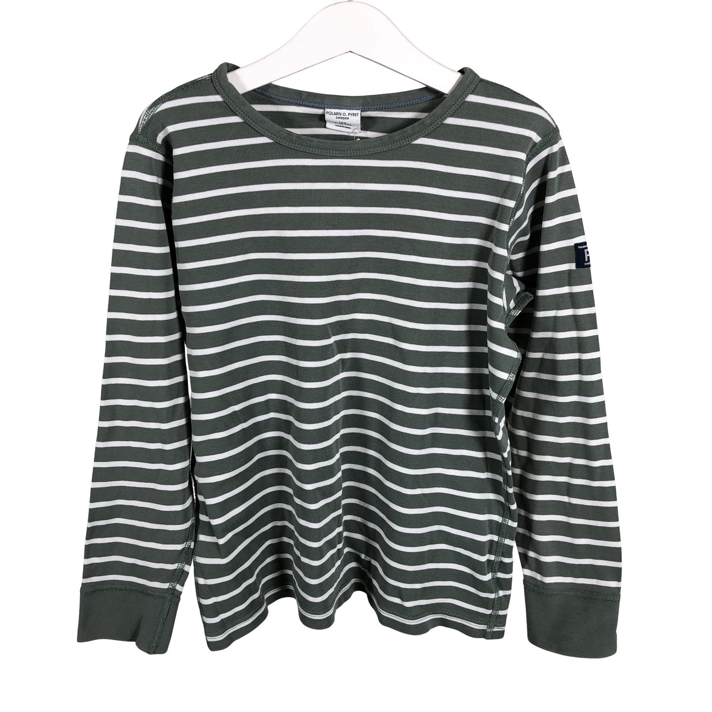 Unisex Polarn O. Pyret - Tricot shirt, size 134 - 140 - Green (1)