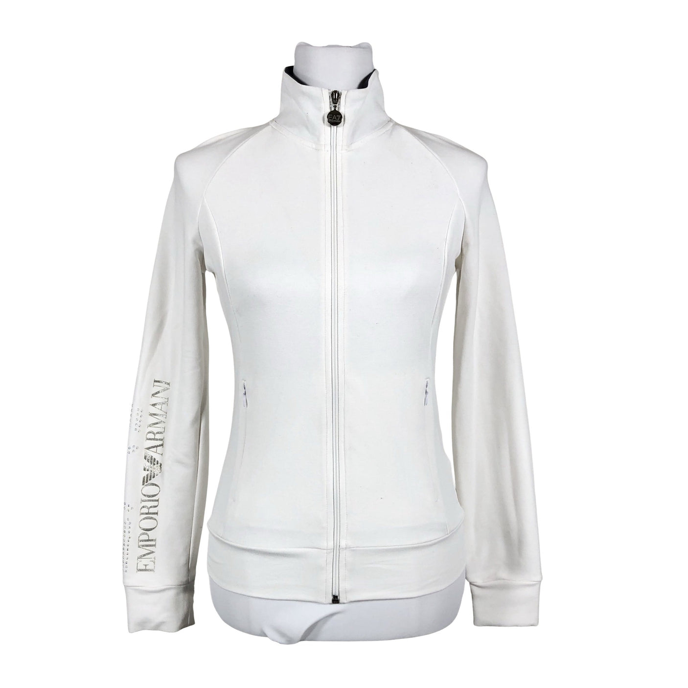 Unisex EA7 Emporio Armani - Tricot shirt, size 34 - White (1)