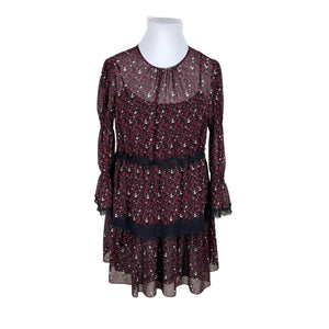 Unisex Michael Kors - Schiffon dress, size 42 - Wine red (1)