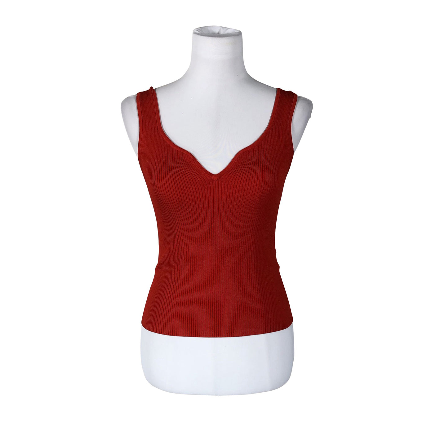 Unisex &Other Stories - Tricot tank top, size 36 - Red (1)