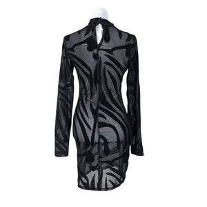 Unisex Na-KD - Schiffon dress, size 38 - Black (2)