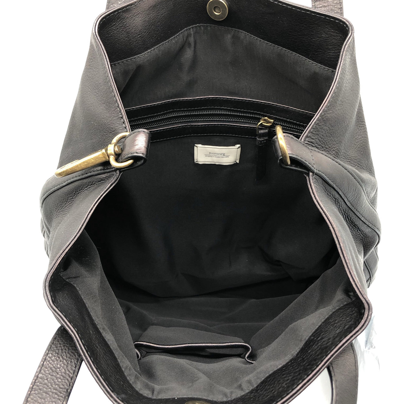 Unisex Boomerang - Handbag, size Maxi - Black (2)