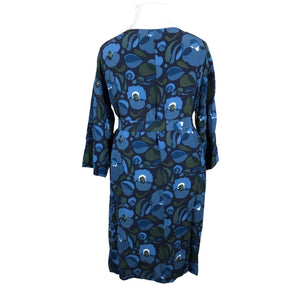 Unisex Marimekko - Schiffon dress, size 40 - Blue (2)