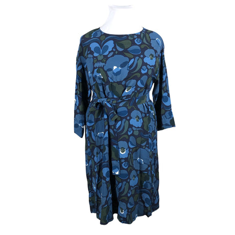 Unisex Marimekko - Schiffon dress, size 40 - Blue ()