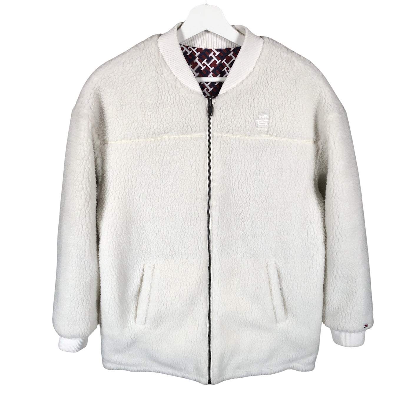 Unisex Tommy Hilfiger - Faux fur coat, size 170 - 176 - White (1)