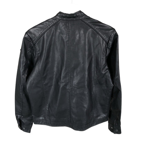 Unisex Jack & Jones - Leather jacket, size 170 - 176 - Black (2)
