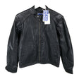 Unisex Jack & Jones - Leather jacket, size 170 - 176 - Black ()